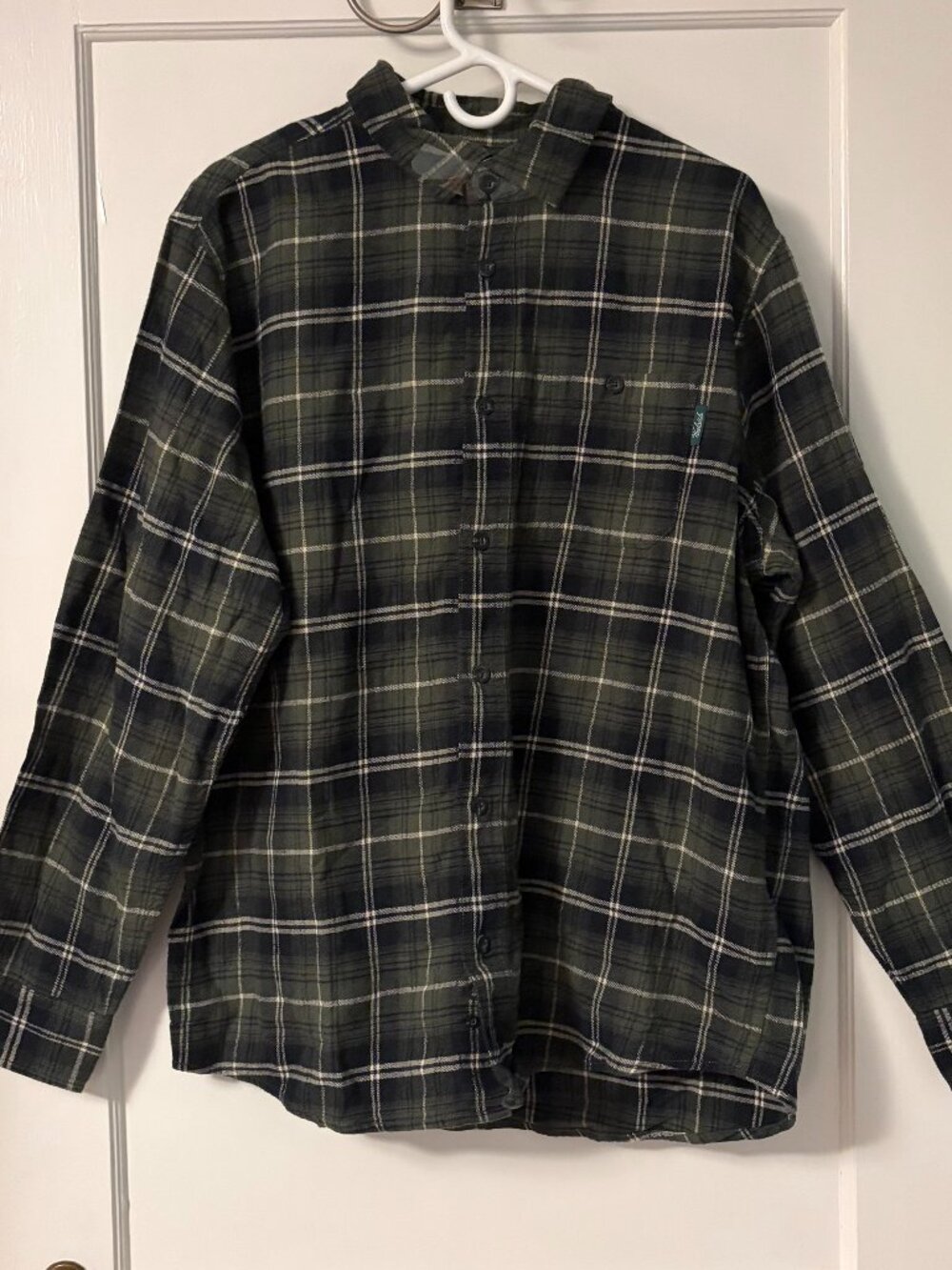Woolrich flannel plaid button up shirt NWT size XL fall winter gorpcore comfort